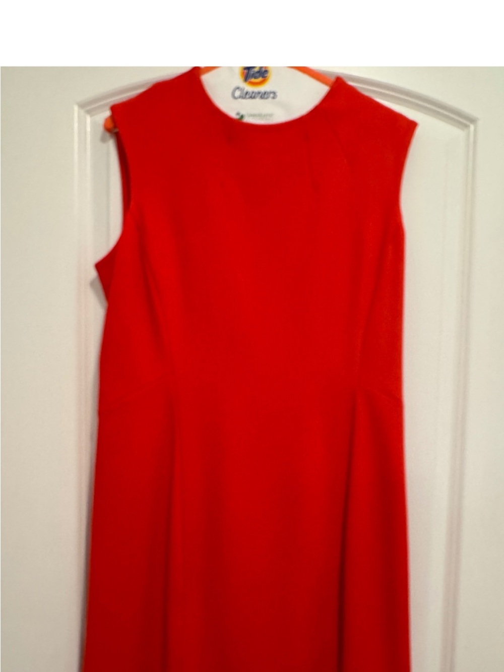 MM Lafleur Greenlay Textured Ponte Sleeveless Midi Dress in Tangerine